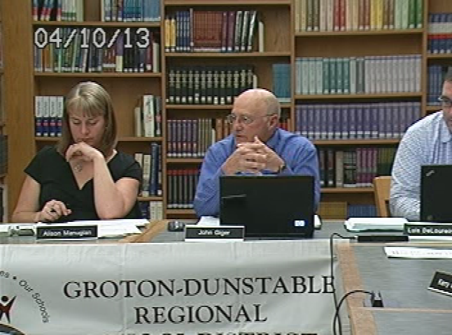 Thumbnail image for Groton-Dunstable School Committee 4/10/13