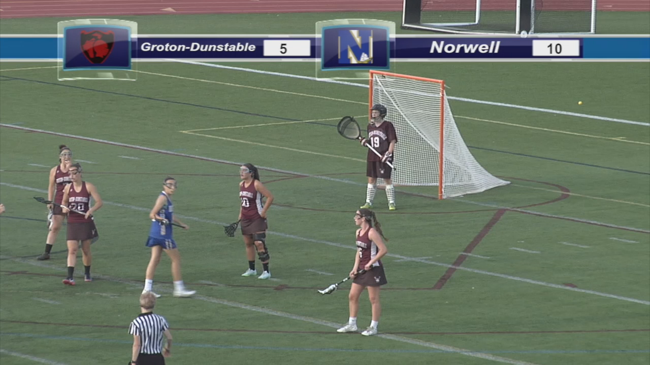 Thumbnail image for GDRHS Girls Varsity Lacrosse vs. Norwell - MIAA Tournament - 7/1/16