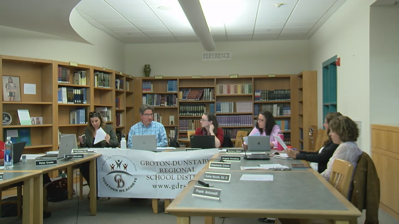 Thumbnail image for Groton-Dunstable School Committee 10/11/16