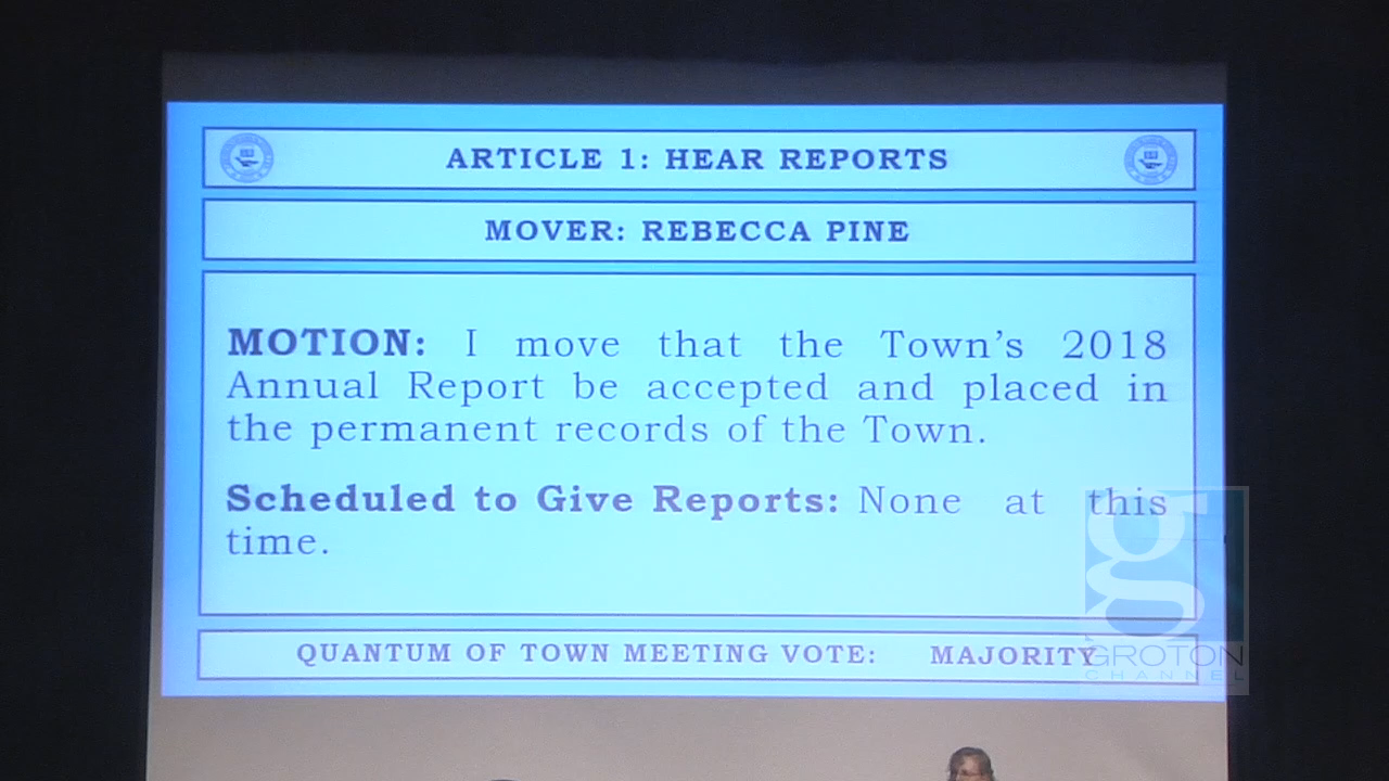 Thumbnail image for GC Newsflash: Recap of Groton's 2019 Spring Town Meeting 4/29/19