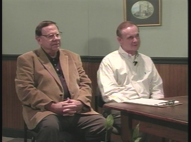 Thumbnail image for Around Town with Jane Bouvier (11/6/2003 - HS & MS Plays; HS Robotics Teams; 350th Committee - Don Black & Tom Hartnett)