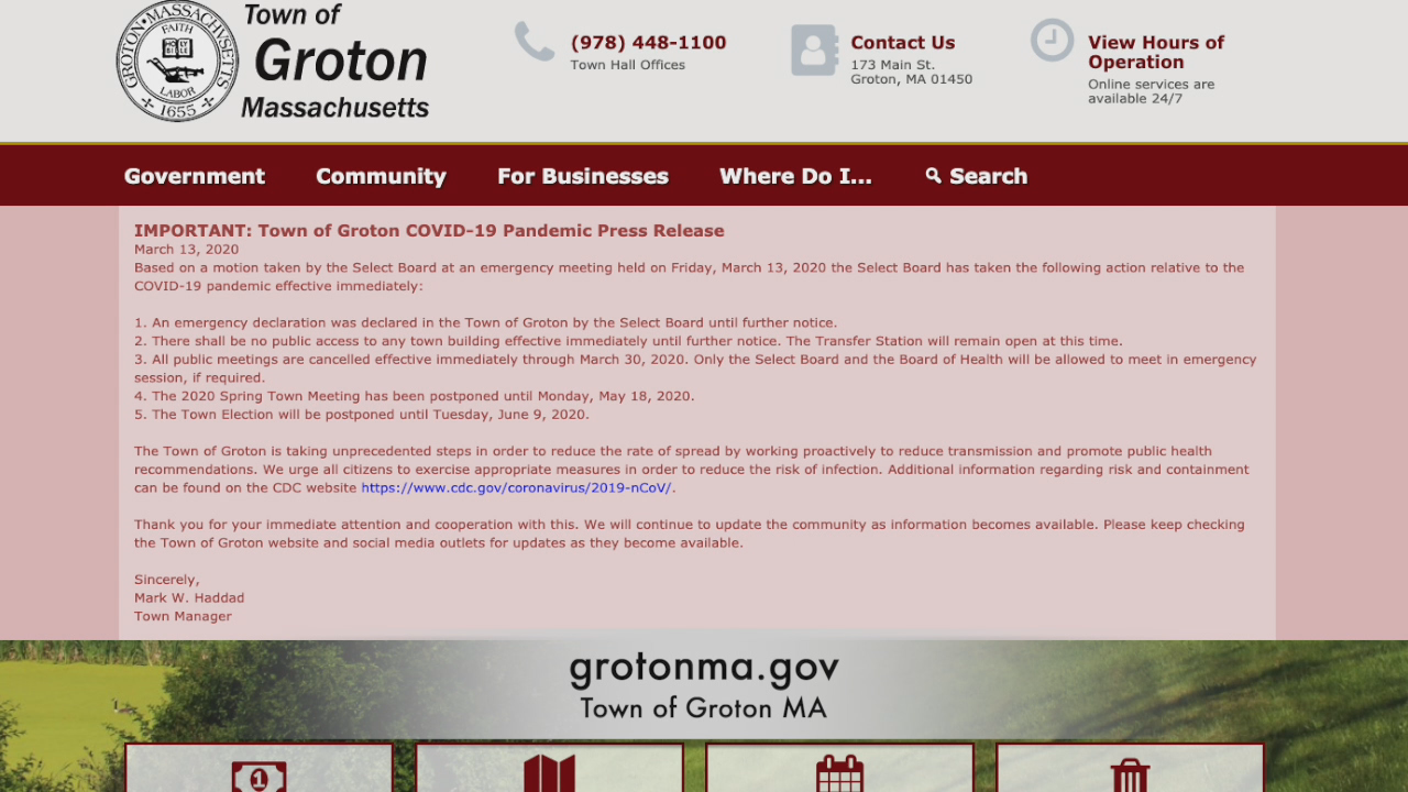 Thumbnail image for GC Newsflash: Select Board 3/16/20 Wrap Up