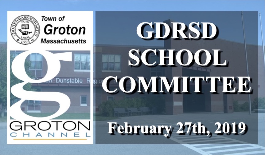 Thumbnail image for Groton-Dunstable School Committee 2/27/19