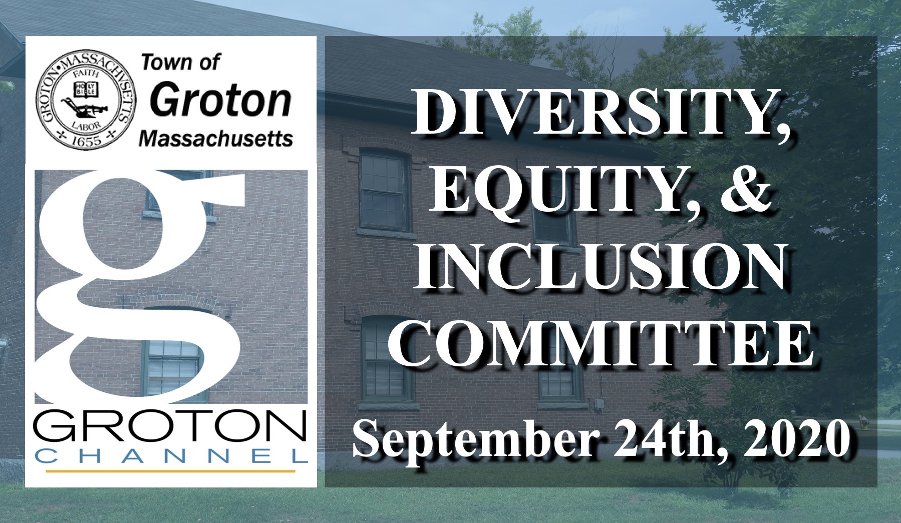 Thumbnail image for Diversity, Equity and Inclusion Committee 9/24/20 via Internet Conference